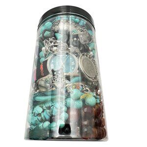 Mystery Jewelry Jar #1046 Wearable Quality Pieces 2lbs Necklace Bracelet Earring
